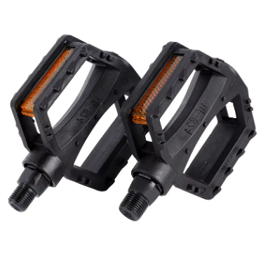 WEST BIKING Ultralight Children's Bicycle Pedals Anti-Slip Reflector Warning Kids Bike Pedals 12mm/14mm Flat Pedal Cycling Parts