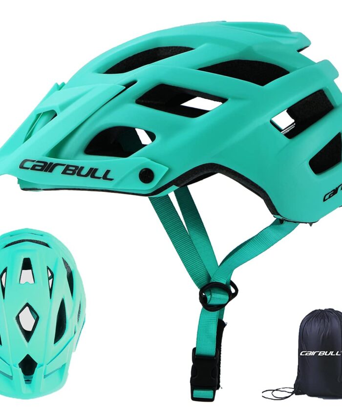 CAIRBULL MTB Helmet Men Orange Bike Cycling Helmets Detachable Visor PC+EPS Mountain Trail