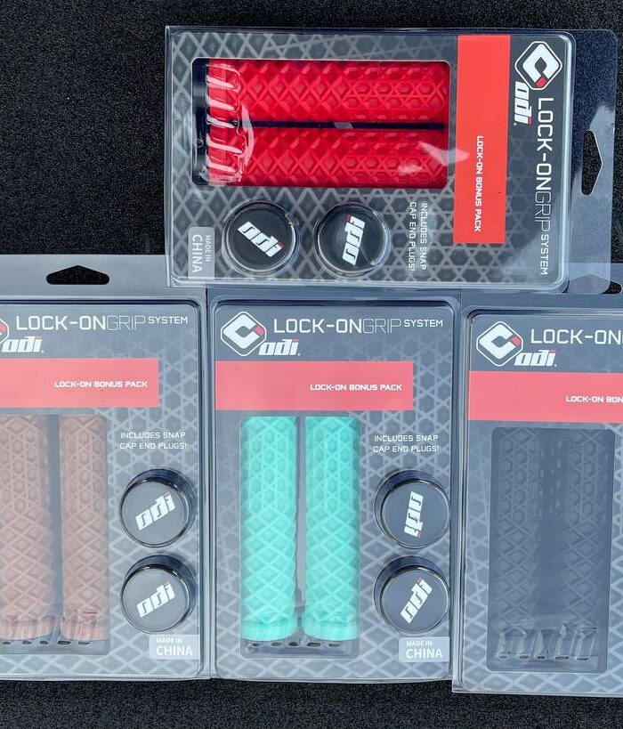 ODI Van Bicycle Handlebar Grips sillicone Lock-On Anti-slip Shock Absorption MTB Double Lock Ring for BMX Folding Bike Parts